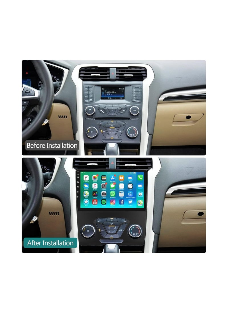 SHEZA STAR - Android Car Stereo for Ford Fusion Mondeo 2013 To 2019 1GB RAM 32GB ROM Mirror-Link Wi-Fi BT, Radio GPS Navigation, 9 Inch IPS Touch Screen with Backup Camera Included - Image 1