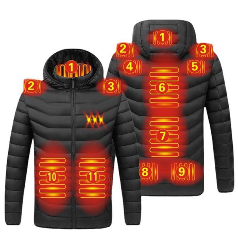 2/4/9 Heating Clothing Winter Smart Heating Cotton-Padded Jacket Usb Charging Heating Cotton-Padded Jacket Men'S Coat Spot - Image 5