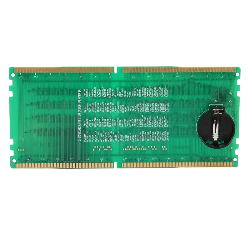 بطاقة اختبار ذاكرة DDR4 بمؤشر LED لتشخيص اللوحة الأم لأجهزة الكمبيوتر المكتبية - واجهة فتحة أمامية وعكسية لمنصات Intel و AMD - Image 2