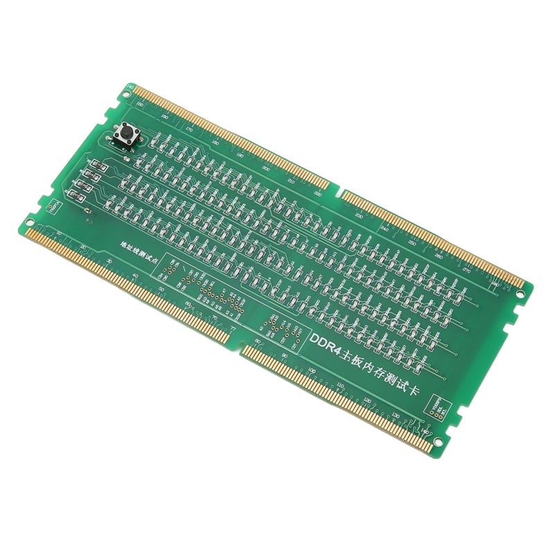 بطاقة اختبار ذاكرة DDR4 بمؤشر LED لتشخيص اللوحة الأم لأجهزة الكمبيوتر المكتبية - واجهة فتحة أمامية وعكسية لمنصات Intel و AMD - Image 3