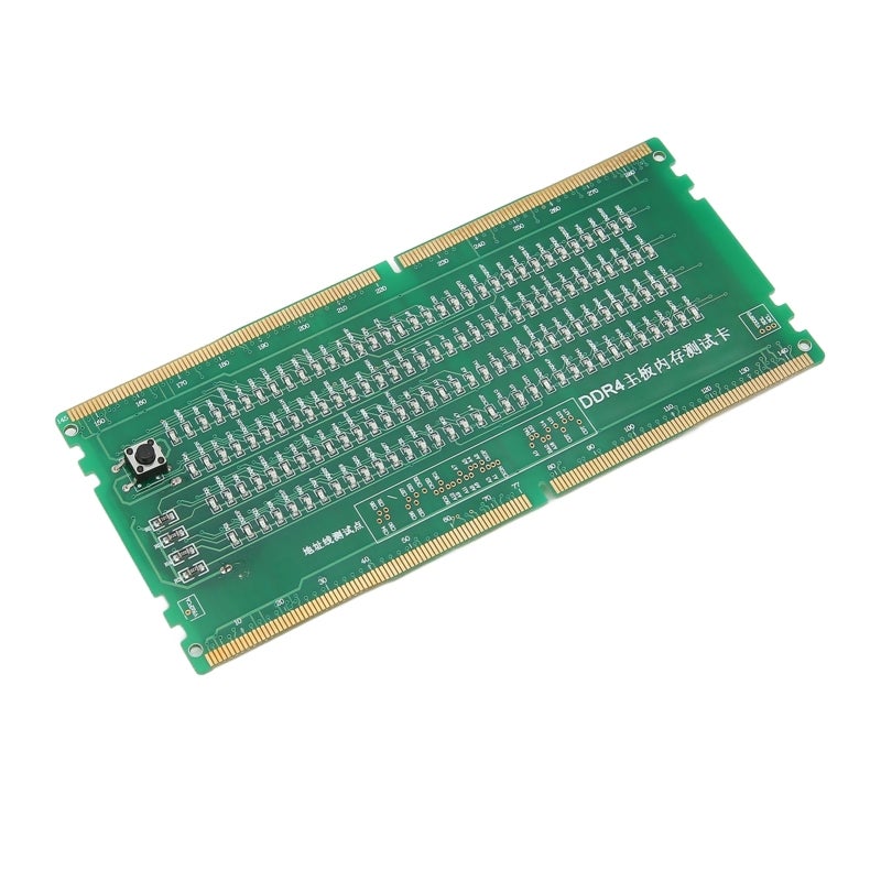 بطاقة اختبار ذاكرة DDR4 بمؤشر LED لتشخيص اللوحة الأم لأجهزة الكمبيوتر المكتبية - واجهة فتحة أمامية وعكسية لمنصات Intel و AMD - Image 4