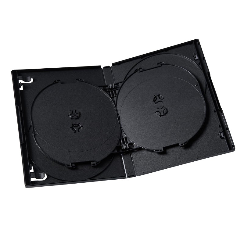 Progo Premium 14mm Standard Size 6-Disc DVD Case with Clear Sleeve - Space Saving Storage Solution for Blu-ray Discs, DVDs and CDs (2 pcs) - Image 3