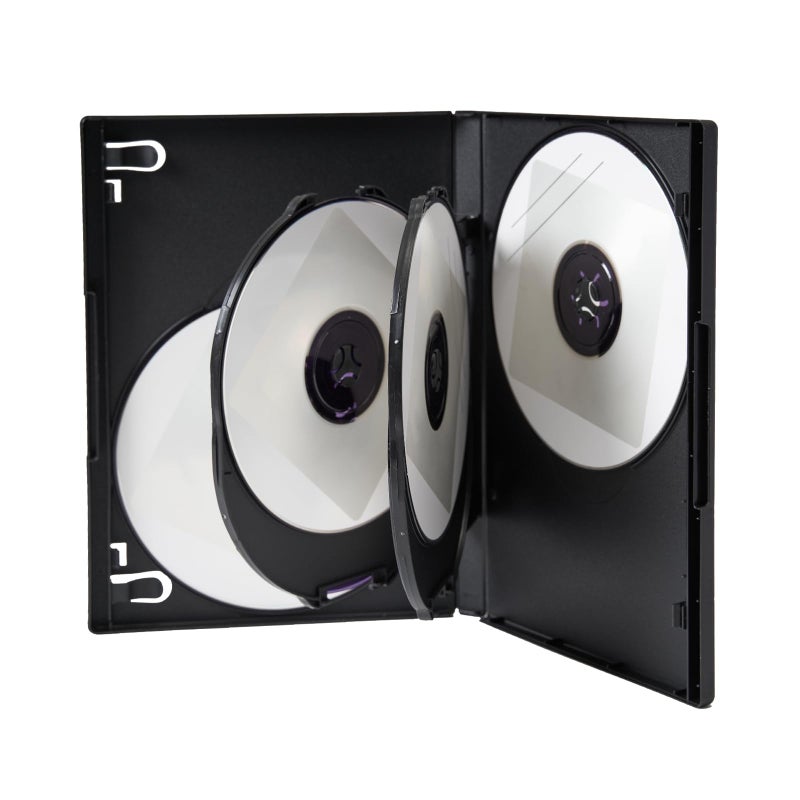 Progo Premium 14mm Standard Size 6-Disc DVD Case with Clear Sleeve - Space Saving Storage Solution for Blu-ray Discs, DVDs and CDs (2 pcs) - Image 5