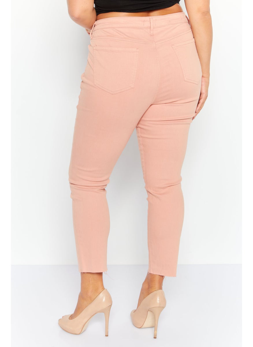 NYDJ - Women Skinny Fit Straight Leg Jeans, Peach - Image 1
