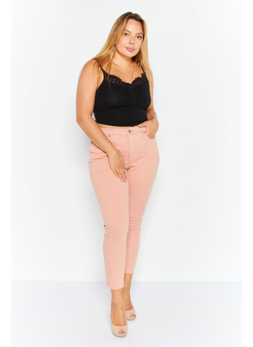 NYDJ - Women Skinny Fit Straight Leg Jeans, Peach - Image 1