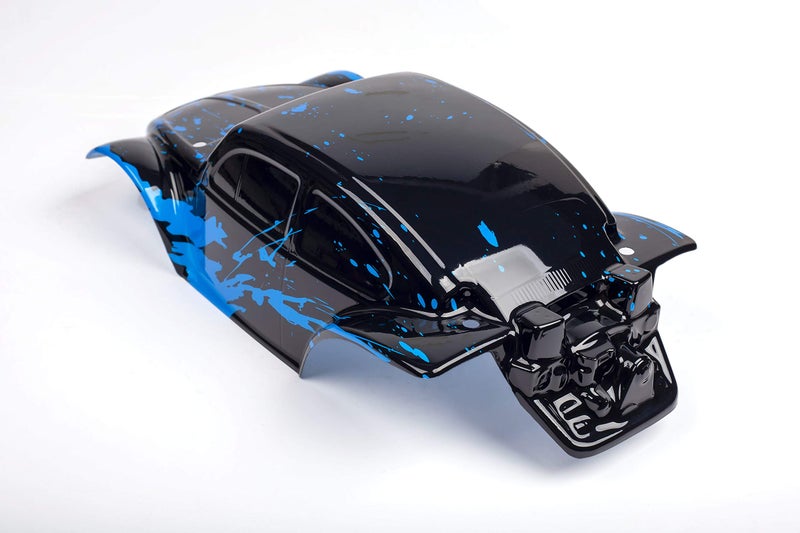 SummitLink Custom Body Muddy Blue Over Black Compatible for 1/10 Scale RC Car or Truck (Truck not Included) STB-BB-01 - Image 4