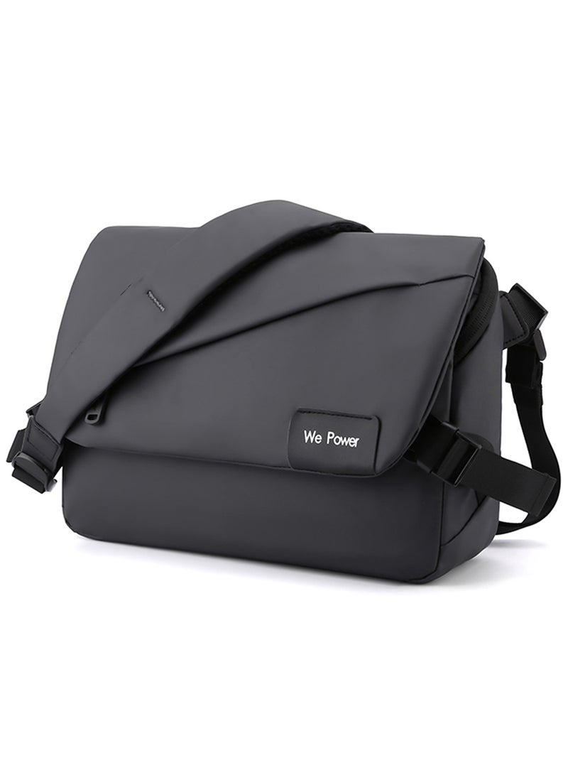 Qiccijoo Messenger Bag Crossbody Bag for Men or Women Casual Shoulder Bag Sling Bag Travel Bag for Business Office School Satchel Bags Work Bag Handbag Purse(Grey) - Image 1