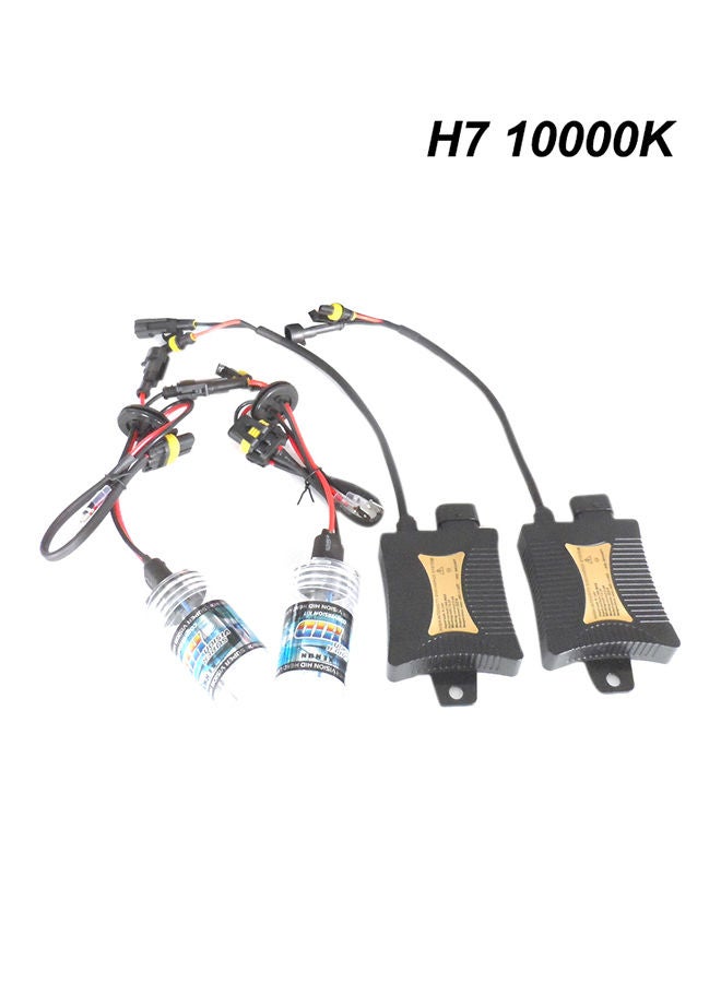 NIBEMINENT 12V 55W H7 10000K Xenon Kit Headlight Bulbs - Image 1