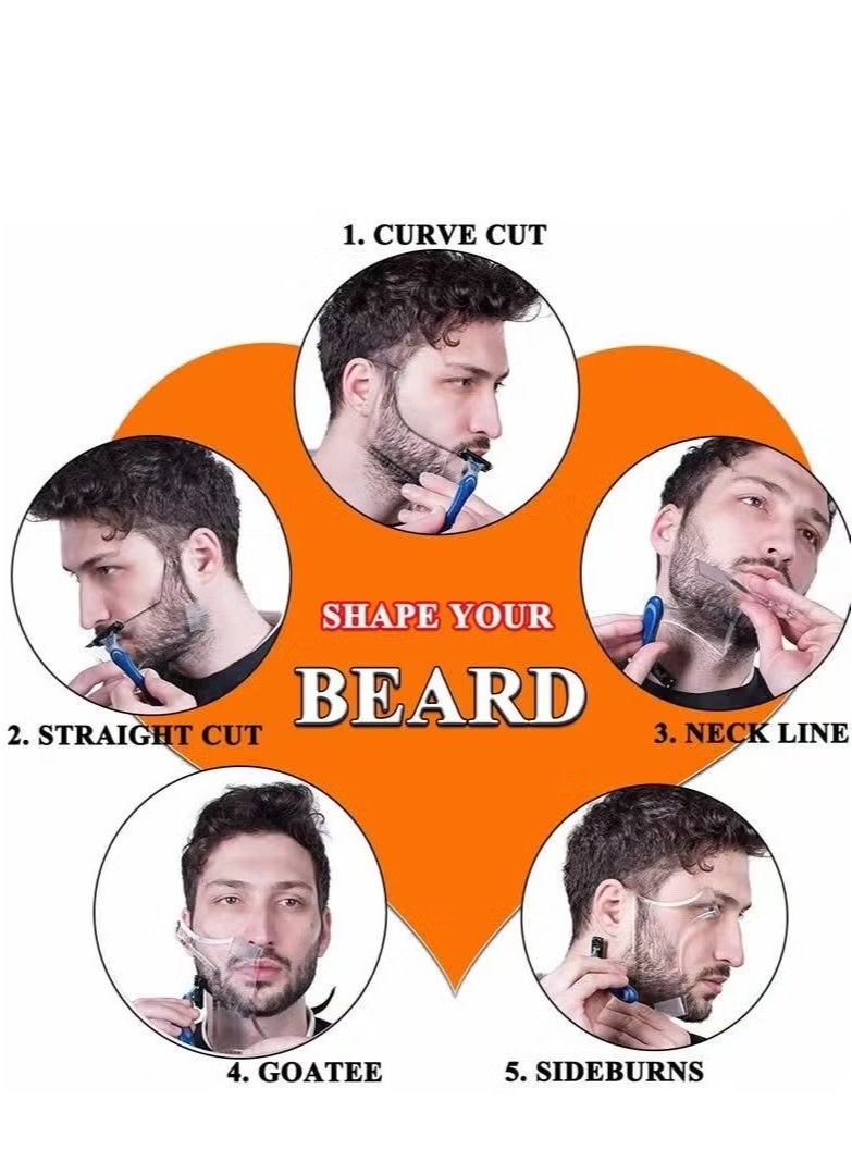 2PCS Shaving Template, Goatee Shaving Template Shaping & Edge-up Tool Lineup Grooming Kit for Men - Image 5