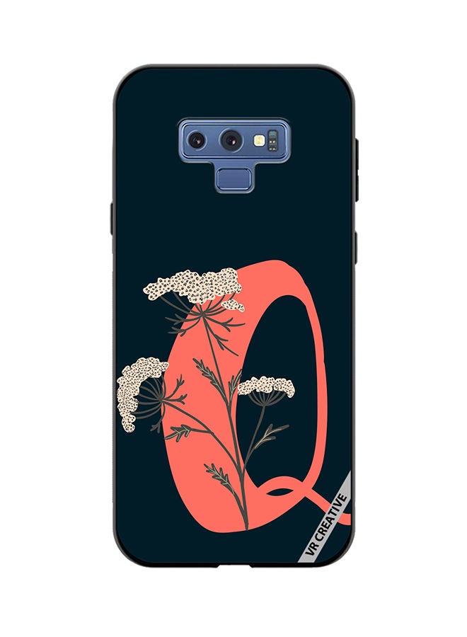 Protective Case Cover For Samsung Galaxy Note 9 Alphabet Q Design Multicolour