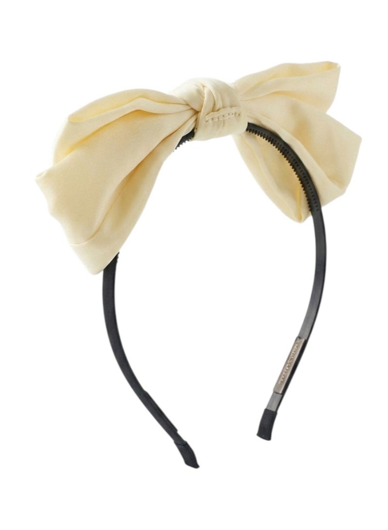 Bidani Bow-knot headband - Beige - Image 3