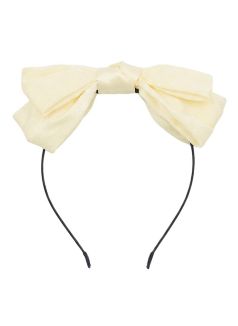 Bidani Bow-knot headband - Beige - Image 2