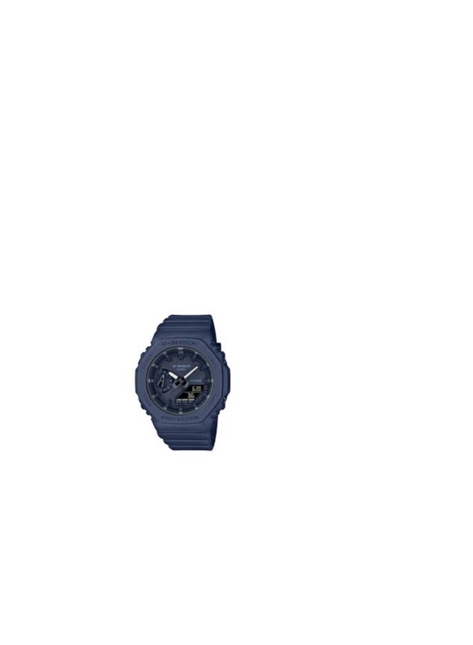 G-SHOCK Casio Women Watch G-Shock Octagonal Smoky Monochromatic Stylish Solid Colors Analog Digital Black Dial Resin Band GMA-S2100BA-2A1DR, Blue - Image 1