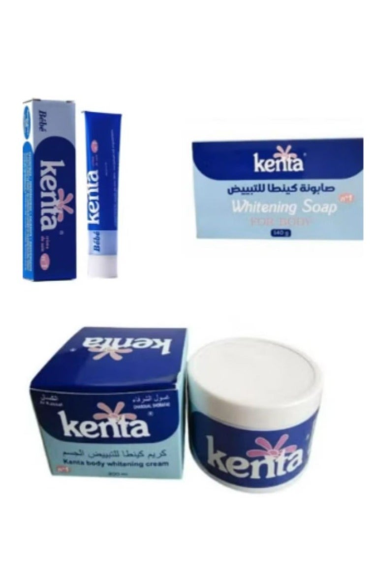 أقوى مجموعة كريم وصابون كينتا لتبييض البشرة