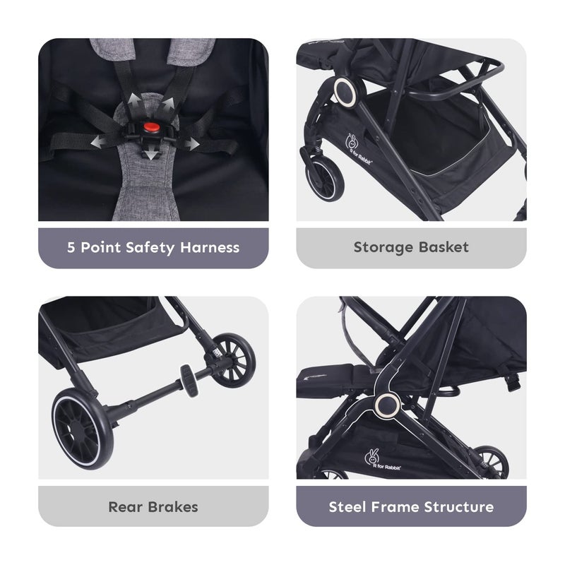 R for Rabbit Pocket Air Portable Travel Stroller - Image 5
