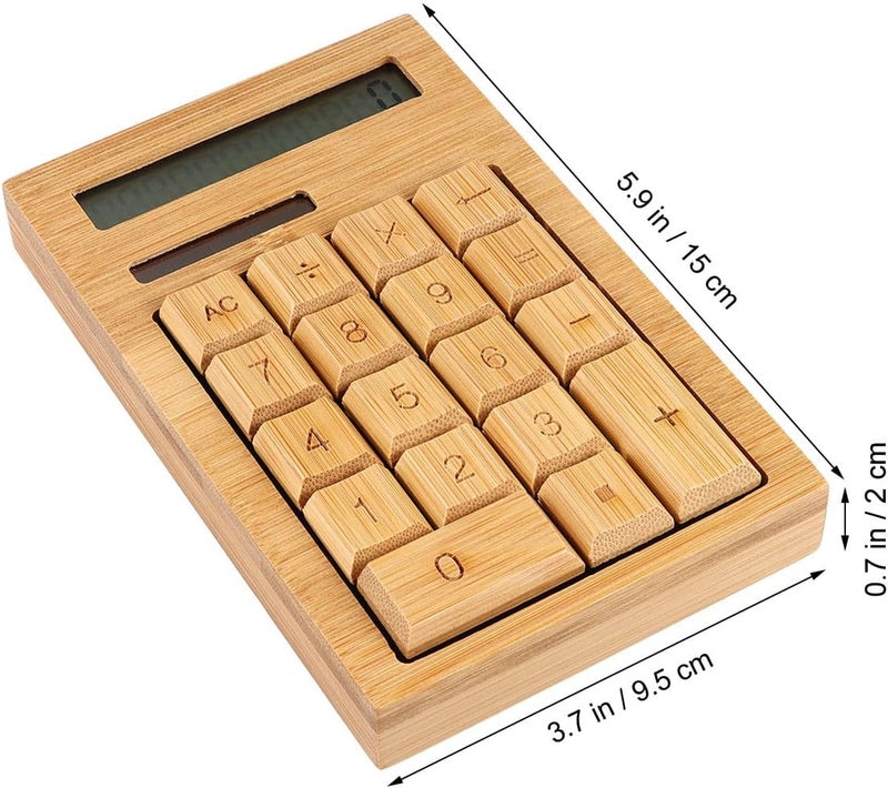 **آلة حاسبة شمسية بـ 18 زرًا للاستخدام المكتبي والمدرسي، مزودة بأزرار زاوية قائمة** - Image 2