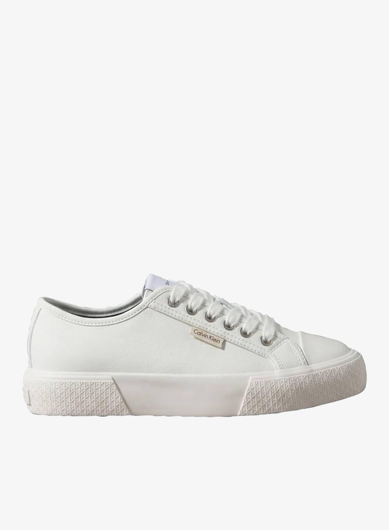 CALVIN KLEIN CK Luna - Leather Logo Trainers - Image 1