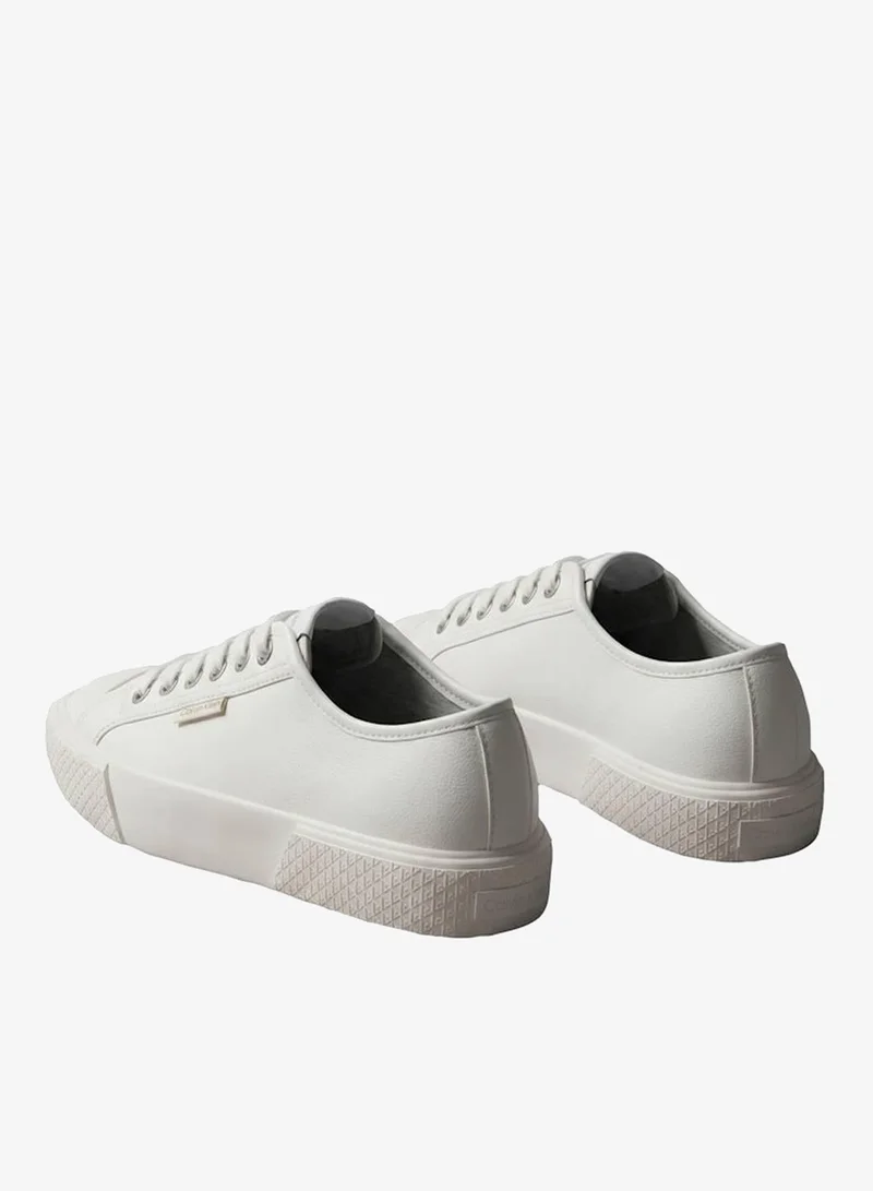 Calvin Klein Triple Bright White CK Luna - Leather Logo Trainers for Women | Best Price UAE