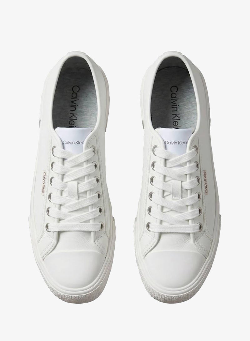 CALVIN KLEIN CK Luna - Leather Logo Trainers - Image 5