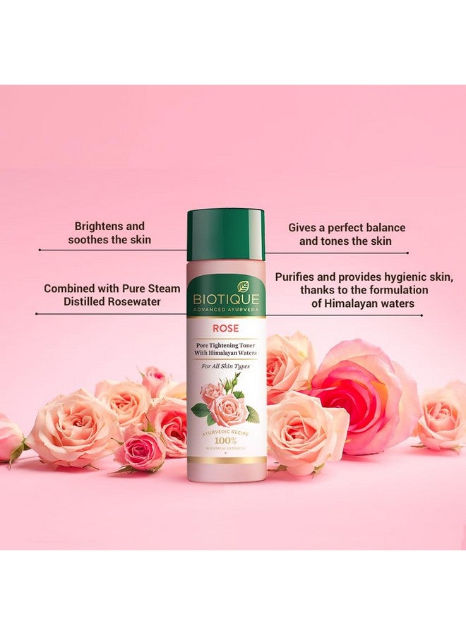 بيوتيك رذاذ ماء الورد النقي المجدد للبشرة والجسم المقطر بالبخار لجميع أنواع البشرة تونر الورد 120 مل - Image 2