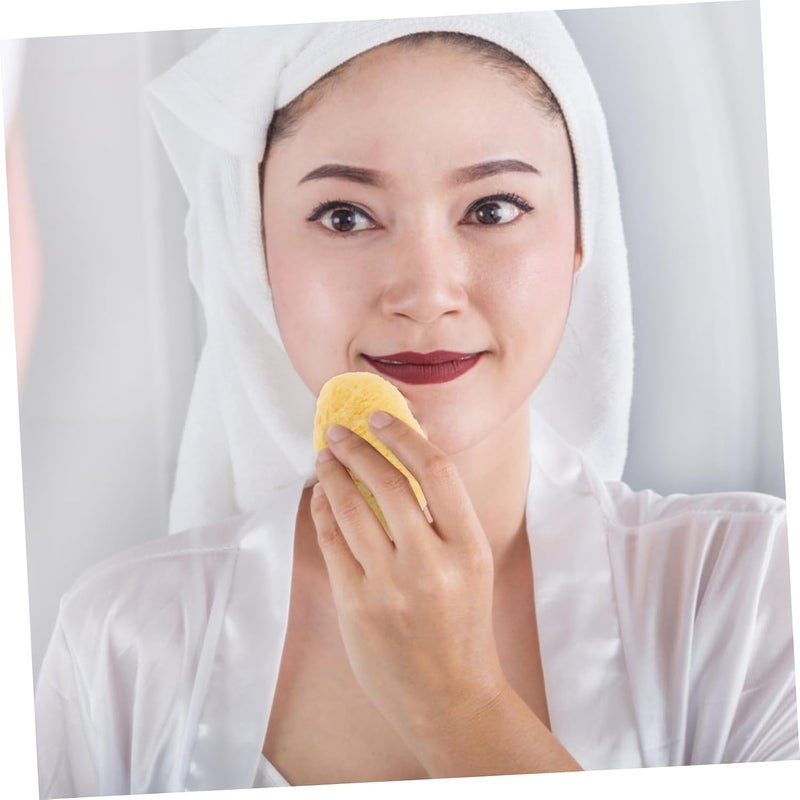 Vosarea Facial Cleansing Sponge Portable Exfoliating Face Pad for Makeup Removal Gentle Daily Cleansing Tool Natural Sea Sponge for Travel - Image 4