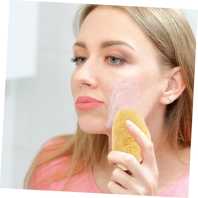 Vosarea Facial Cleansing Sponge Portable Exfoliating Face Pad for Makeup Removal Gentle Daily Cleansing Tool Natural Sea Sponge for Travel - Image 5