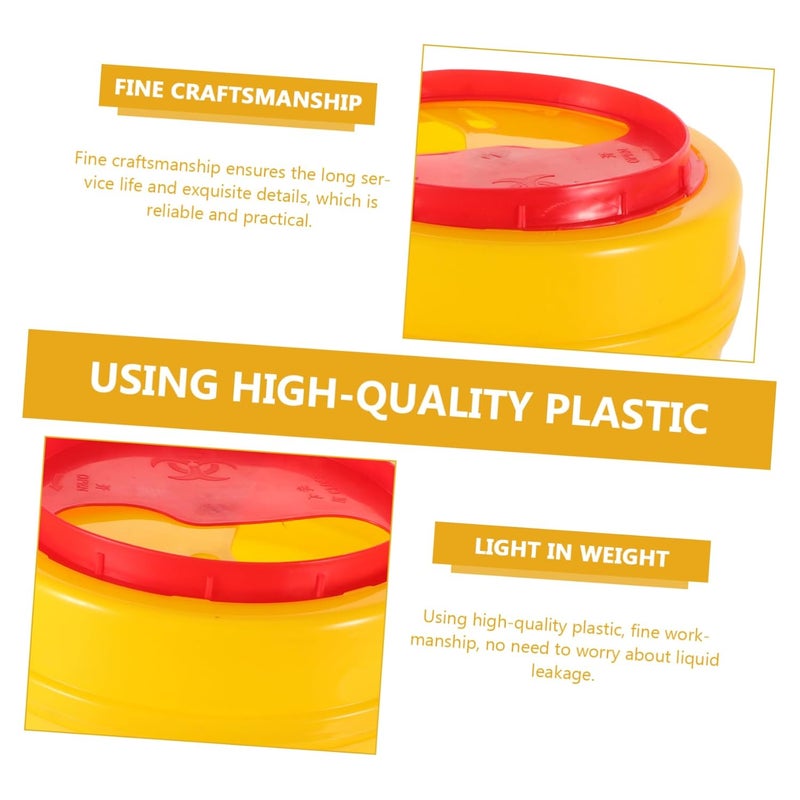 Healeved Disposal Container for Sharp Waste Durable Flexible and Puncture-Resistant Trash Can for Clinics and Tattoo Salons Design for Hazardous Material Disposal - Image 4