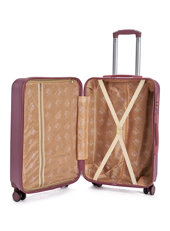 LIMRA Travel bags consisting of 3 luggage bags with a solid and strong design, size 28"24"20"16"12"inches Rosegold