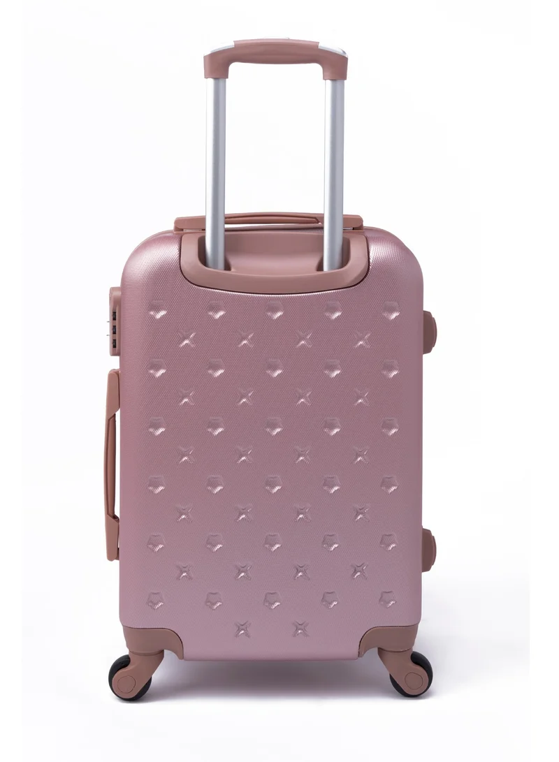 LIMRA Travel bags consisting of 3 luggage bags with a solid and strong design, size 28"24"20"16"12"inches Rosegold