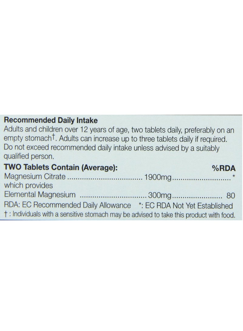 HealthAid MagCitra Magnesium 60 Vegan Tablets Two Per Day - Image 3