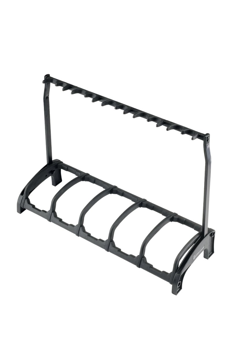 KM Konig Meyer 1751501655 Guardian 5 Guitar Stand Holds Five Electric Acoustic or Bass Guitars RackStyle Protective Supports Space Saver AdultYouth Musicians Black