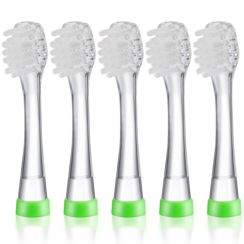 KOPBTBOY Baby Toothbrush Heads Compatible with Papablic BabyHandy/Toddler Sonic Electric Toothbrushes, Compatible with Brush-Baby BabySonic/Seago SG902/SG602, 5 Pack (18-36 Month) - Image 1