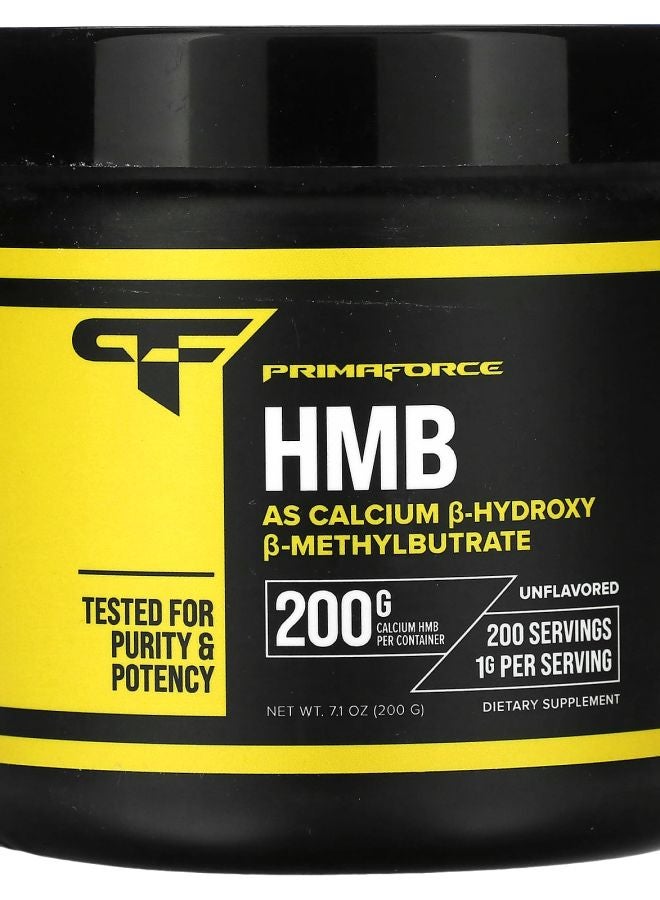 Primaforce HMB بدون نكهة 7.1 أونصة (200 جرام)