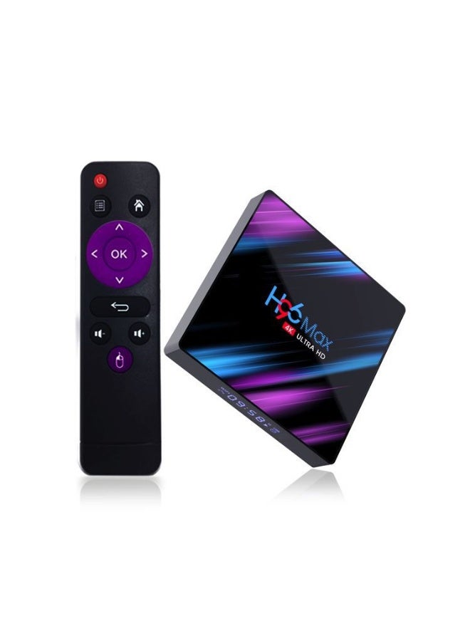 جهاز استقبال الشبكة H96Max TV BOX مباشر من المصنع، مشغل شبكة 4K HD بسعة 4GB + 64GB