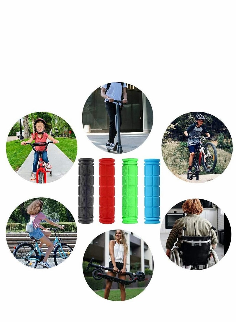 كاست ويف مقابض مقود الدراجة للأطفال البنات والأولاد ، سكوتر دراجة مطاطية غير قابلة للانزلاق على شكل فطر MTB BMX Cruiser Seadoo كرسي متحرك للدراجة ثلاثية العجلات للطرق الجبلية دراجات قابلة للطي 4 أزواج - Image 4