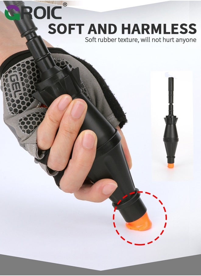 GROIC RPG Rocket Launcher for Kids, Mortar Military Model Soft Bullet Gun Toy, Children's Catapult Gun Toy, Shotgun Large RPG Gun Toy, CS Game Outdoor Sports for Kids, 3 Cannonballs  - Image 4
