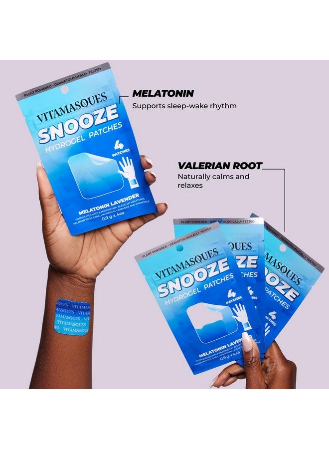 Vitamasques Vitamasques Sleep Patches for Adults, SnoozeMe Wellness Hydrogel Patch (3-Pack) - Sleeping with Lavender, Melatonin, & Valerian Root - Cruelty-Free, Korean Skin Care Sleep Patch  - Image 2