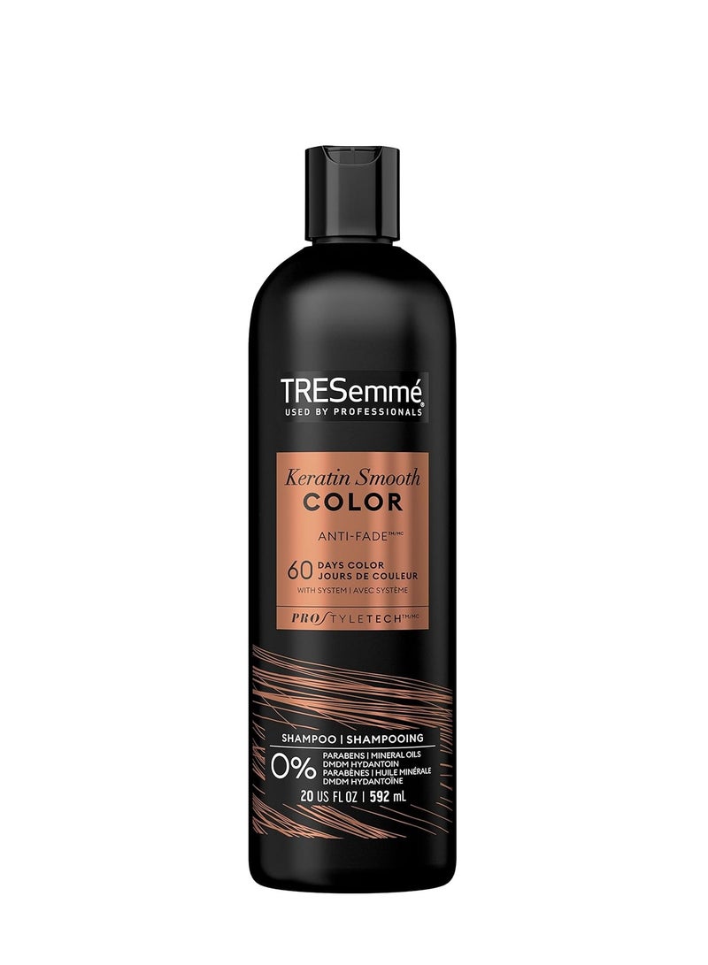 TRESemmé Keratin Smooth Color Sulfate-Free Shampoo for Color-Treated Hair Formulated With Pro Style Technology 20 oz - Image 1