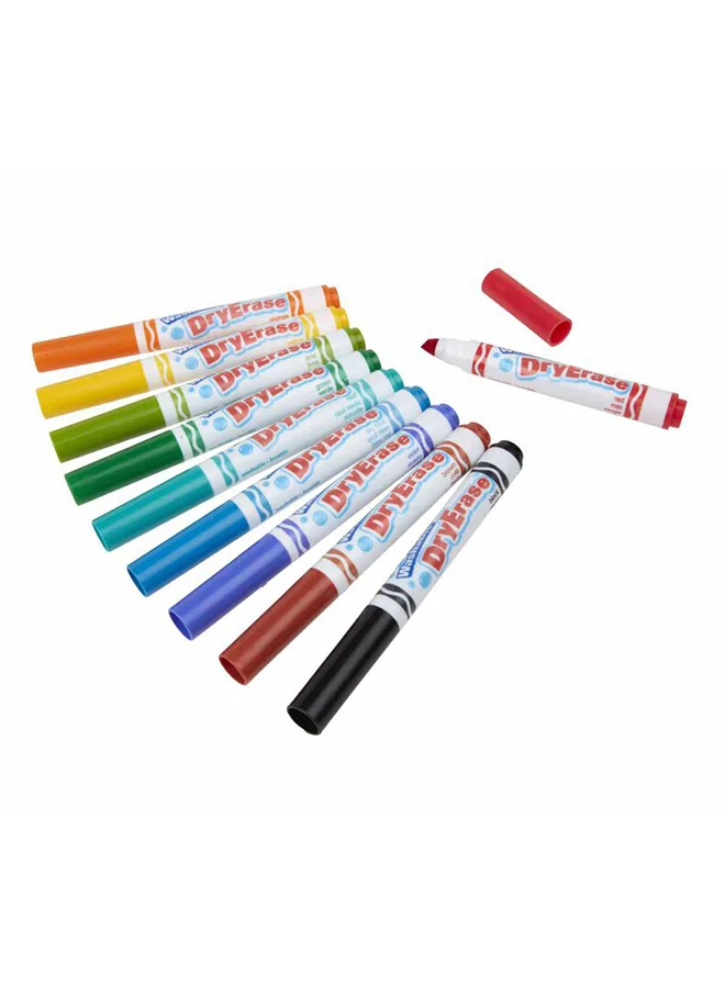 كرايولا 10 Ct Wedge Tip Dry-Erase Markers  Washable