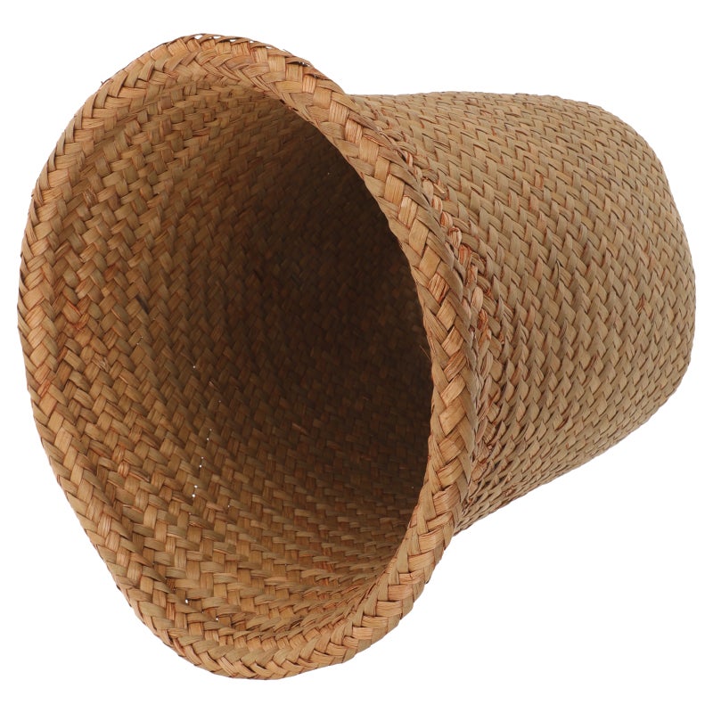 Woven Flower Basket Woven Storage Holder Natural Woven Flower Planter Round Basket - Image 1