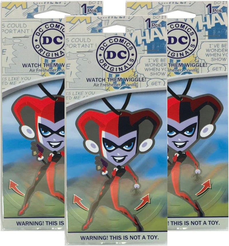 Plasticolor DC Comics Harley Quinn Air Freshener Wiggler - Vanilla Scent - Image 1