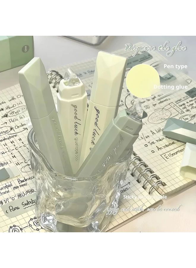 Gradient Purple 360 Rotating Double Sided Glue Pen High Capacity No Residue Adhesive - Image 2