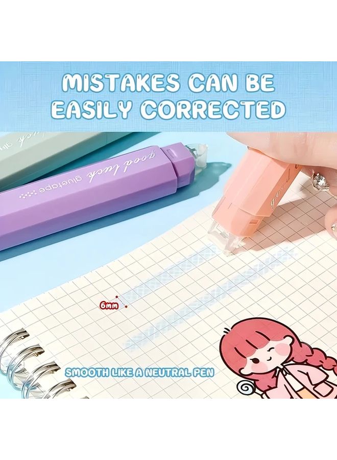 Gradient Purple 360 Rotating Double Sided Glue Pen High Capacity No Residue Adhesive - Image 5