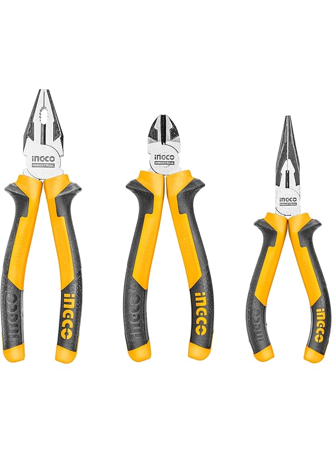 INGCO Hkps28318 Long Nose Diagonal Pliers 2 Pieces Set - Image 1