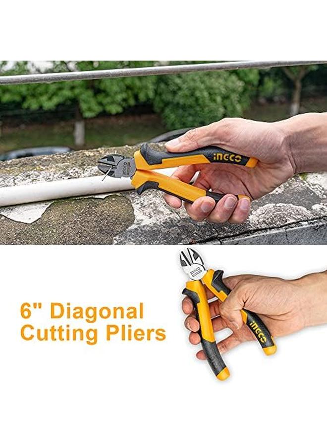 INGCO Hkps28318 Long Nose Diagonal Pliers 2 Pieces Set - Image 4