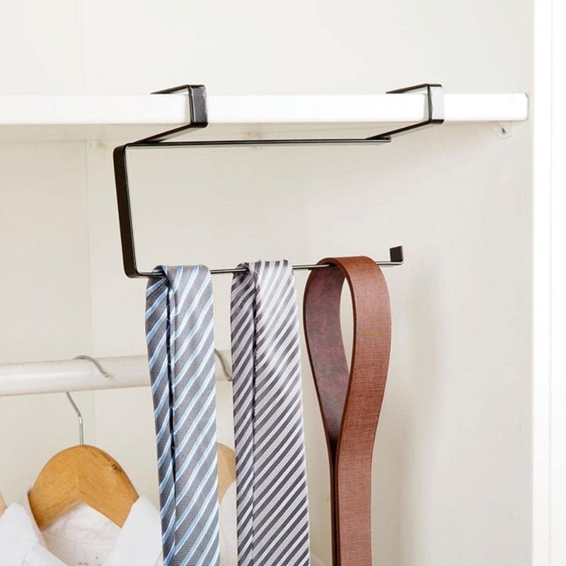 HOUSE OF QUIRK House of Quirk Paper Roll Holder Paper Towel Holder Cabinet Hanging Kitchen Roll Hanger Dispenser Storage Rack Towel Necktie Bedroom Toilet Organization Storage 2 Pack Black - Image 5