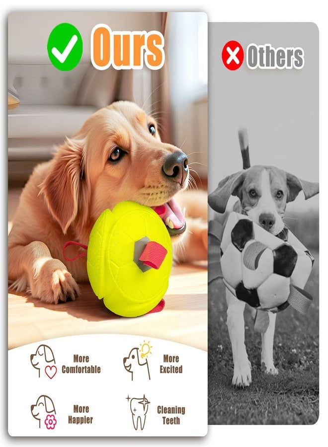 Moonorange 6 Inch Dog Ball Toys Interactive Soccer Ball with Straps for Tug of War Water Pet Toys Gifts for Puppy Birthday Indoor Outdoor for Fetch for Large Medium Dogs - Image 4