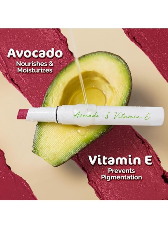 Mamaearth Moisture Matte Longstay Lipstick with Avocado Oil & Vitamin E for 12 Hour Long Stay - 05 Bubblegum Nude - 2 g - Image 4