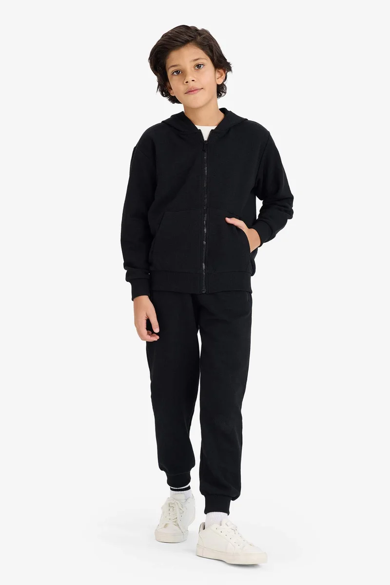 ديفاكتو Boy Regular Fit Zip-Up Hoodie
