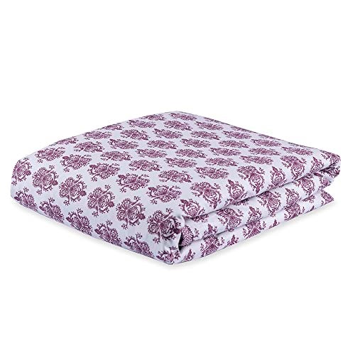 Wakefit Dohar Double Bed | 100% Cotton Blanket for Double Size Bed, Quilt | 110 GSM | Reverisible AC Blanket | 90x82 Inches - Susane Burgundy - Image 1